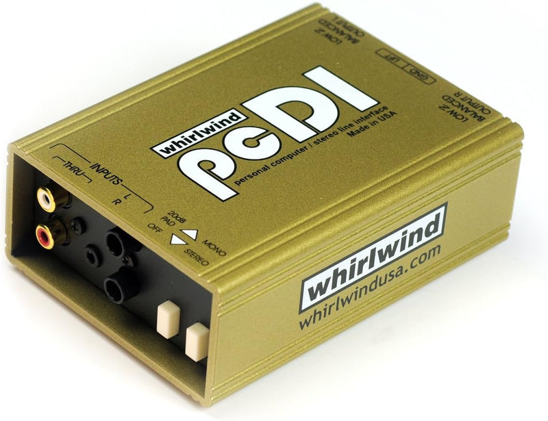 Whirlwind PCDI Direct Box for Audio Devices — main product image