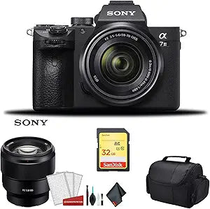 Sony Alpha a7 III ILCE7M3K/B - Mirrorless Camera Bundle Kit
