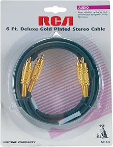 RCA AH44 Deluxe Gold Plated 6ft Stereo Audio Cable