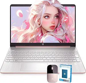 HP Laptop 15.6" Ryzen 3, 16GB RAM, 1TB SSD, Rose Gold