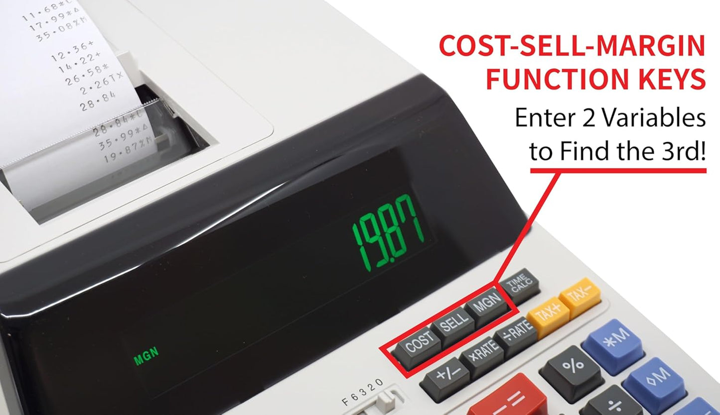 Sharp EL-1197PIII Heavy Duty Printing Calculator