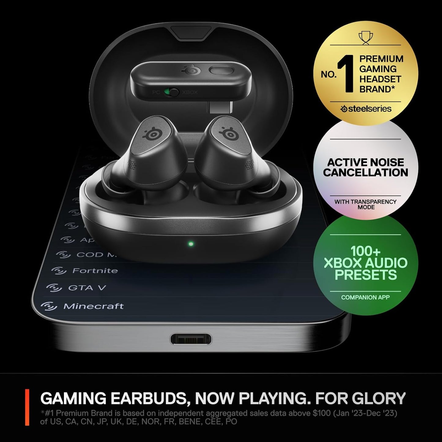 SteelSeries 61707 Arctis GameBuds - Xbox/PC/PS5/Switch
