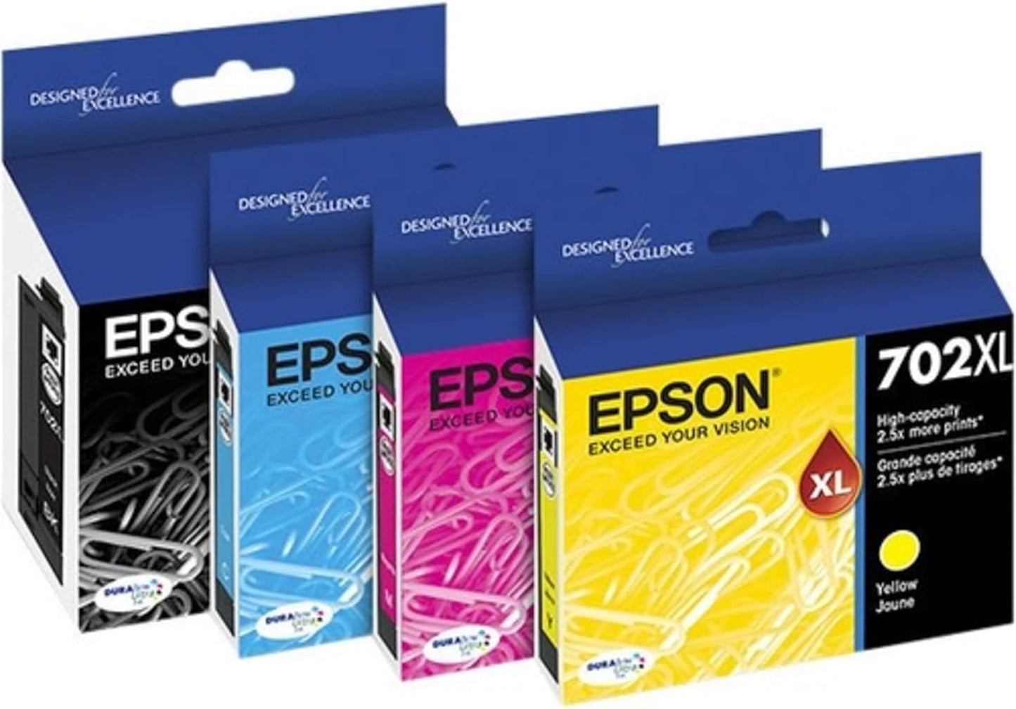 Epson T702XL-BCS DURABrite Ultra Ink High Capacity Combo Pack
