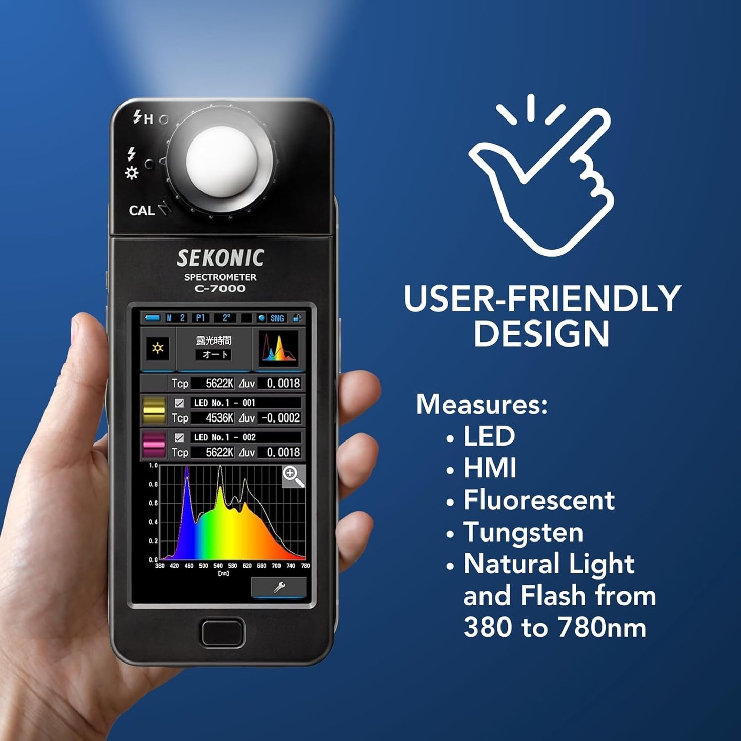 Sekonic C-7000 Spectrometer Spectrum Analyzer Bundle Kit