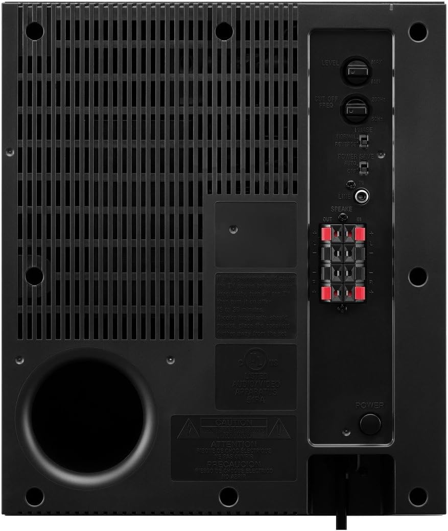 Sony SACS9 10-Inch Active Subwoofer - Black - Bass Reflex