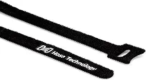 Hosa WTI-508 Black Hook and Loop Cable Organizer 50-Pack
