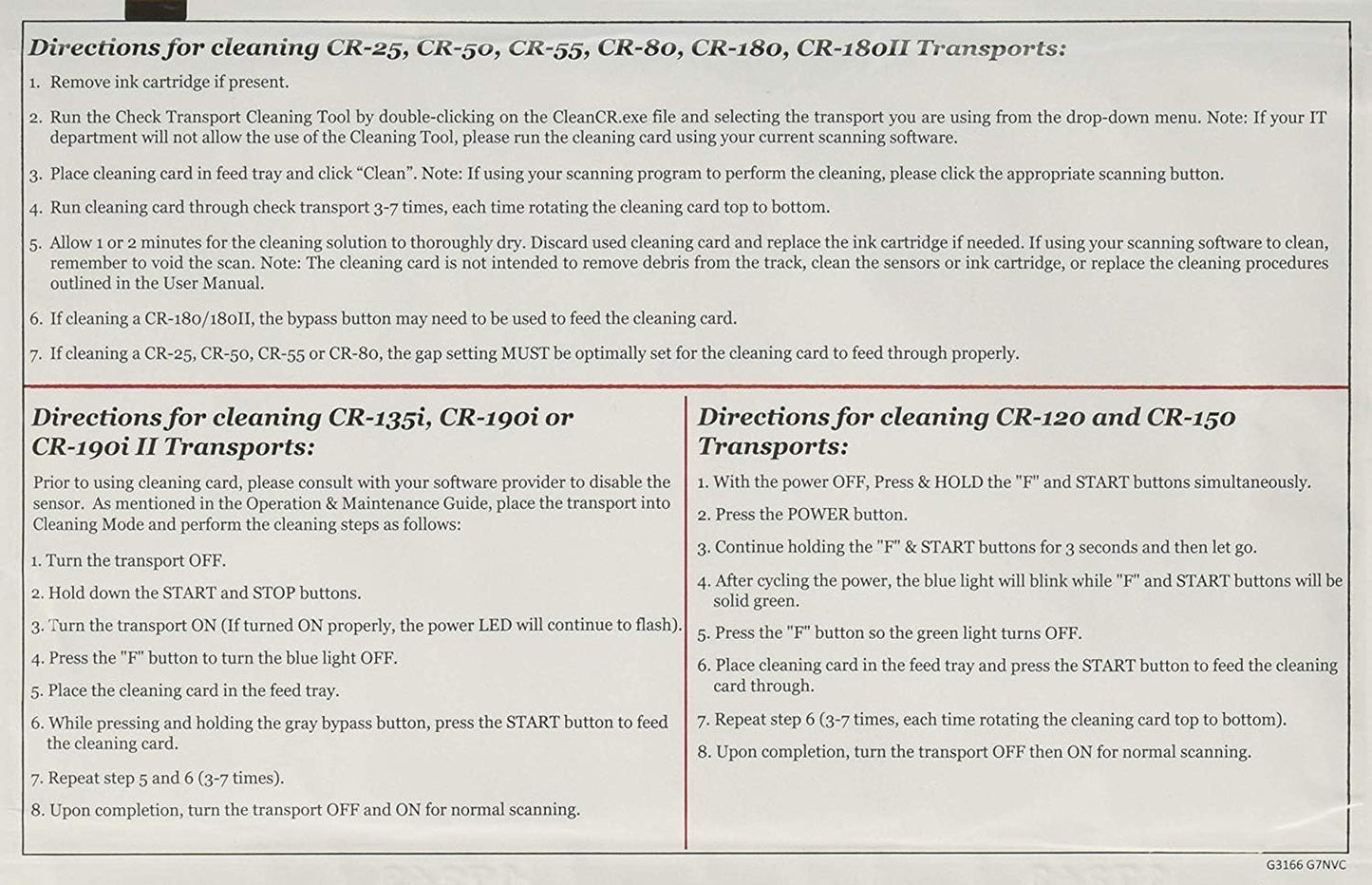 Canon 1904V566 CR-Series Check Scanner Cleaning Cards (15)