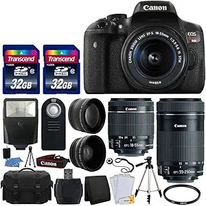 Canon EOS Rebel T6i DSLR Camera with Lens Bundle