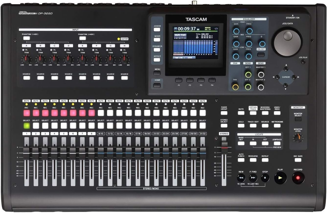 Tascam DP-32sd 32-Track Digital Portastudio Recorder