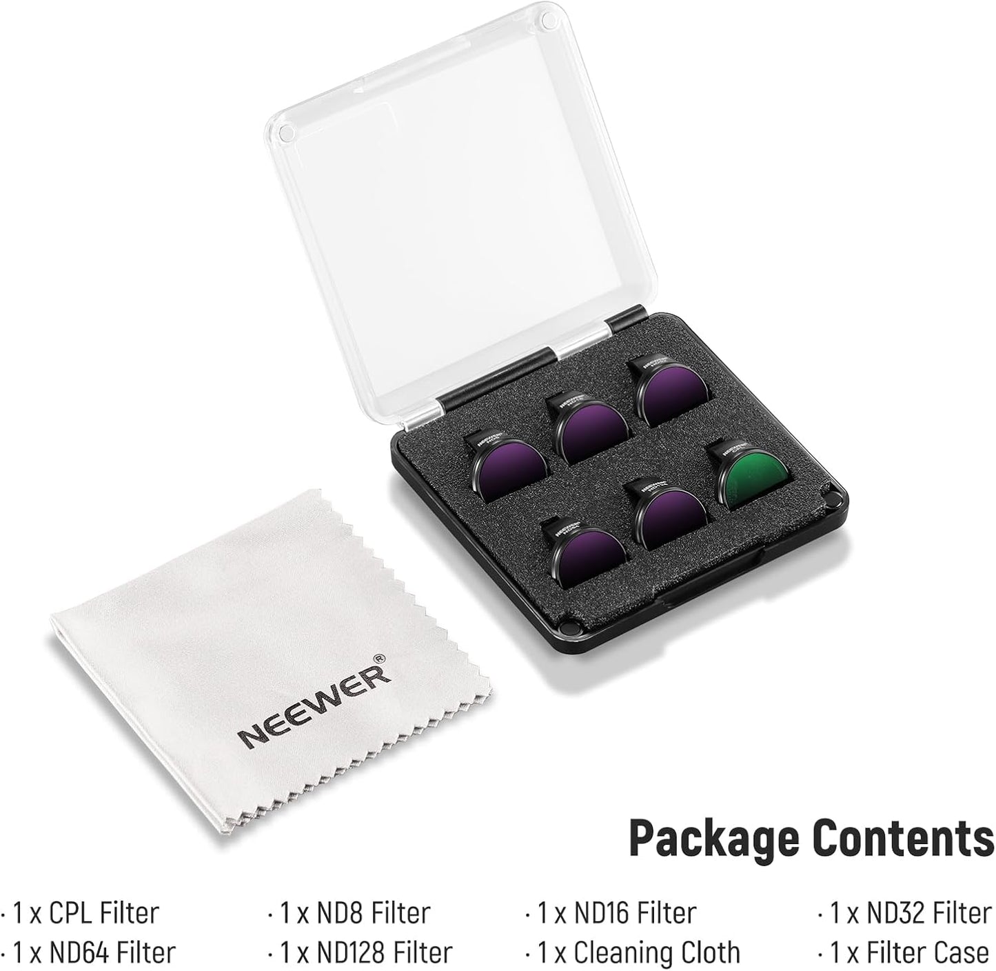 Neewer 10105154 ND Filter Set for DJI NEO Drone 6-Pack