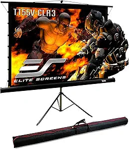 Elite Screens TT55V-CLR3 55" 4:3 Ceiling Light Rejecting Tripod Screen
