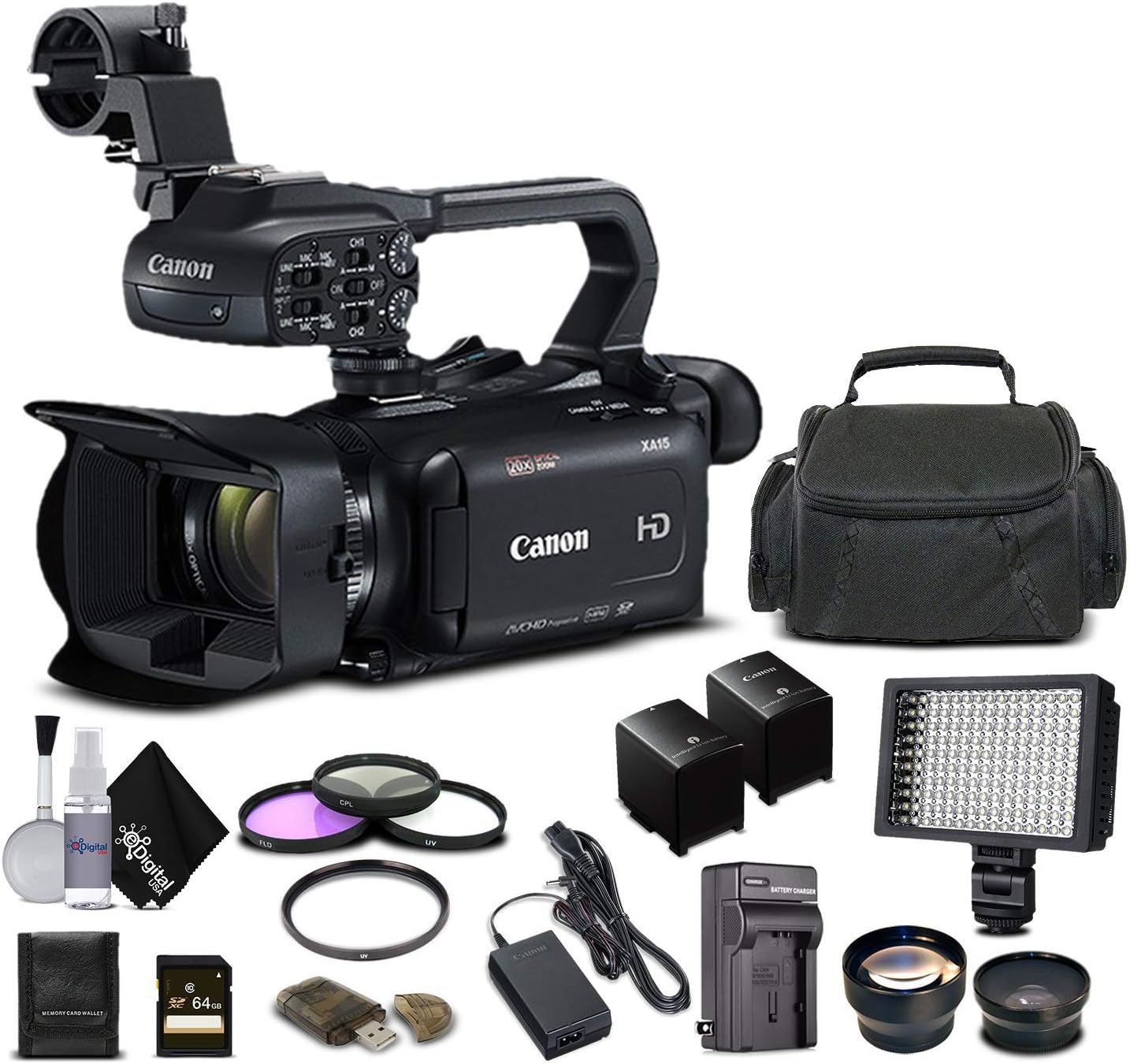 Canon 2218C002 XA11 Compact HD Camcorder Advanced Bundle