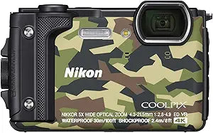 Nikon W300GR COOLPIX Camouflage Waterproof Camera — main product image
