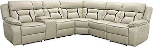 Lexicon 194840112259 Norlina Power Reclining Sectional Beige — main product image