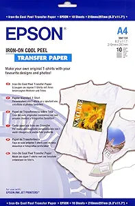 Epson C13S041154 Cool Peel T-Shirt Iron-On Transfers