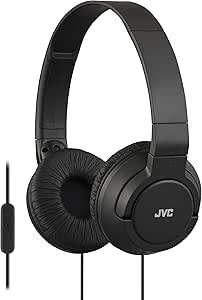JVC HASR185B Flat Foldable On-Ear Headphones
