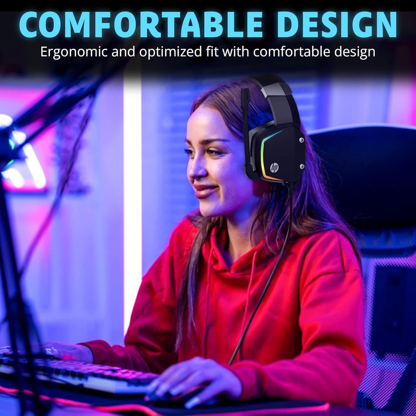 HP 2131 Wired Gaming Headset Noise Cancelling Microphone