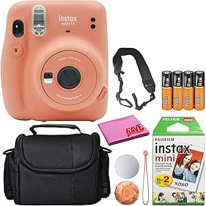 Fujifilm Instax Mini 11 Orange Instant Camera Bundle