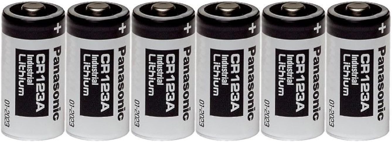Panasonic 4330202655 Industrial CR123A Lithium Battery 6 Pack