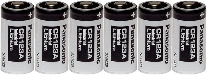 Panasonic 4330202655 Industrial CR123A Lithium Battery 6 Pack — main product image