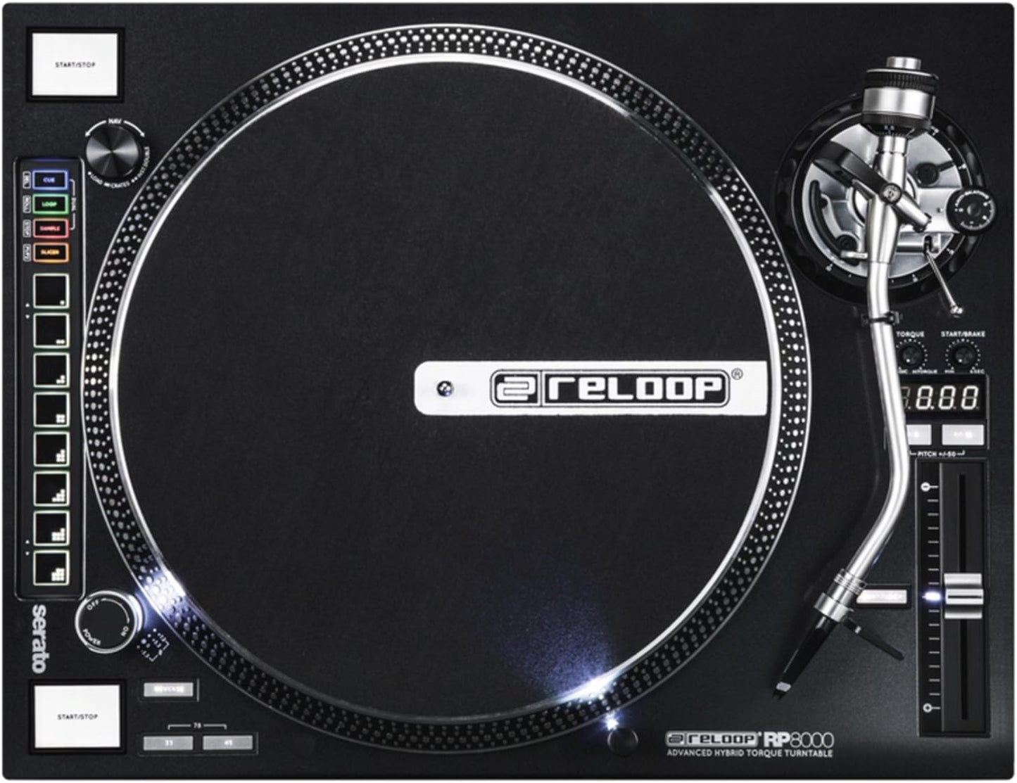Reloop RP-8000 MK2 Hybrid Torque Turntable Direct Drive Black