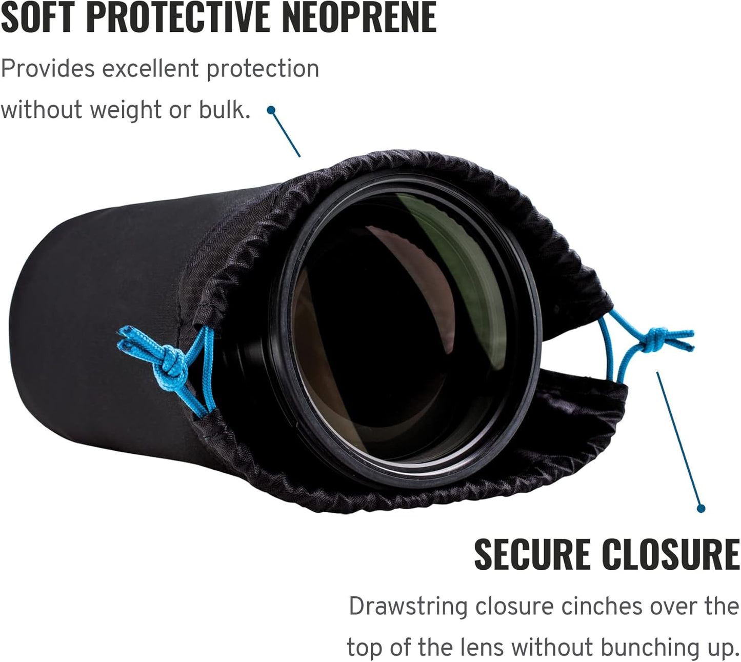 Tenba 636-355 Soft Lens Pouch 12x5 - Camera Protection