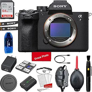Sony ILCE-7M4/B A7 IV Mirrorless Camera Bundle 64GB Card