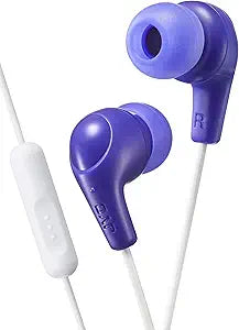 JVC HA-FX65M Violet Gumy Plus Microphone Headphones — main product image