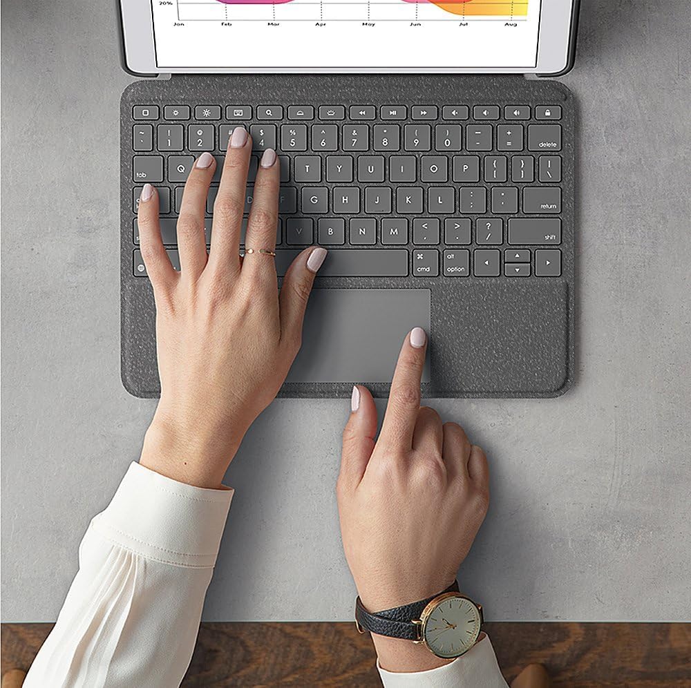 Logitech 920-009608-RB Combo Touch iPad Keyboard Case Renewed