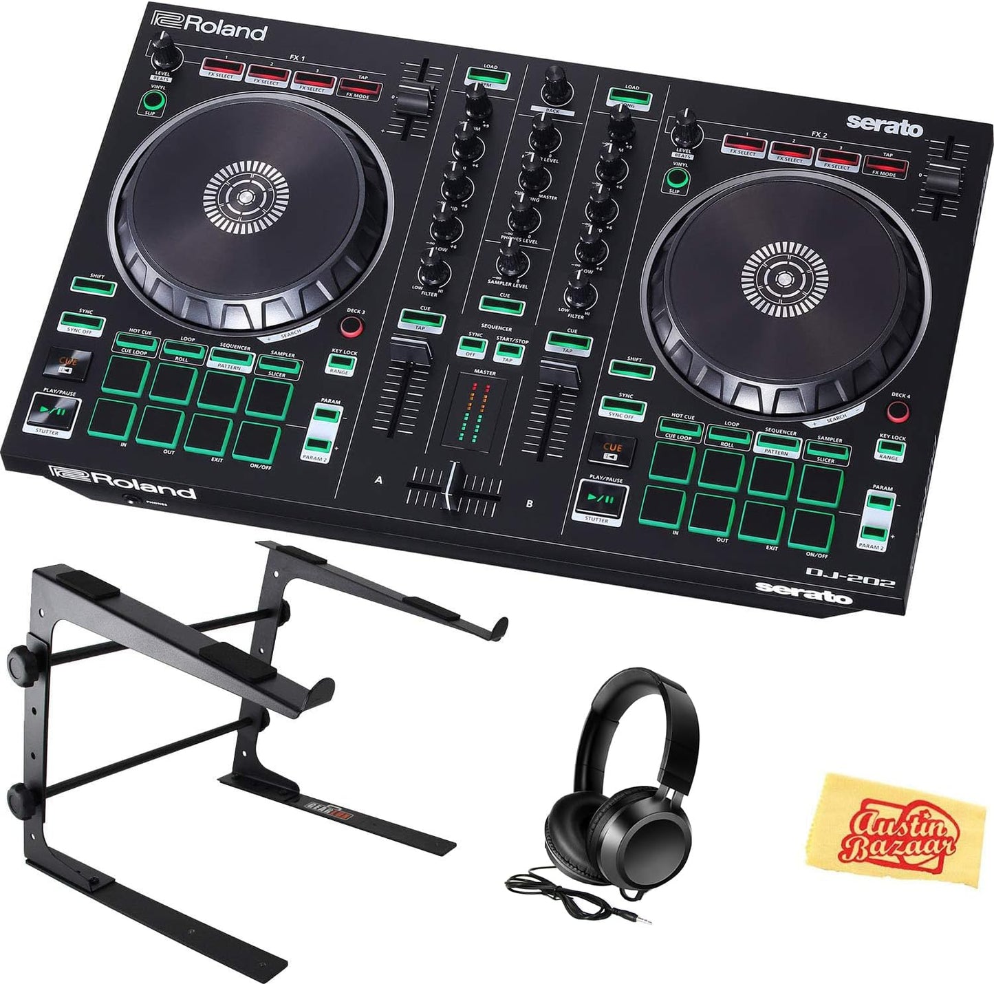 Roland AUS-DJ-202-COMBO-DLX DJ Controller Bundle