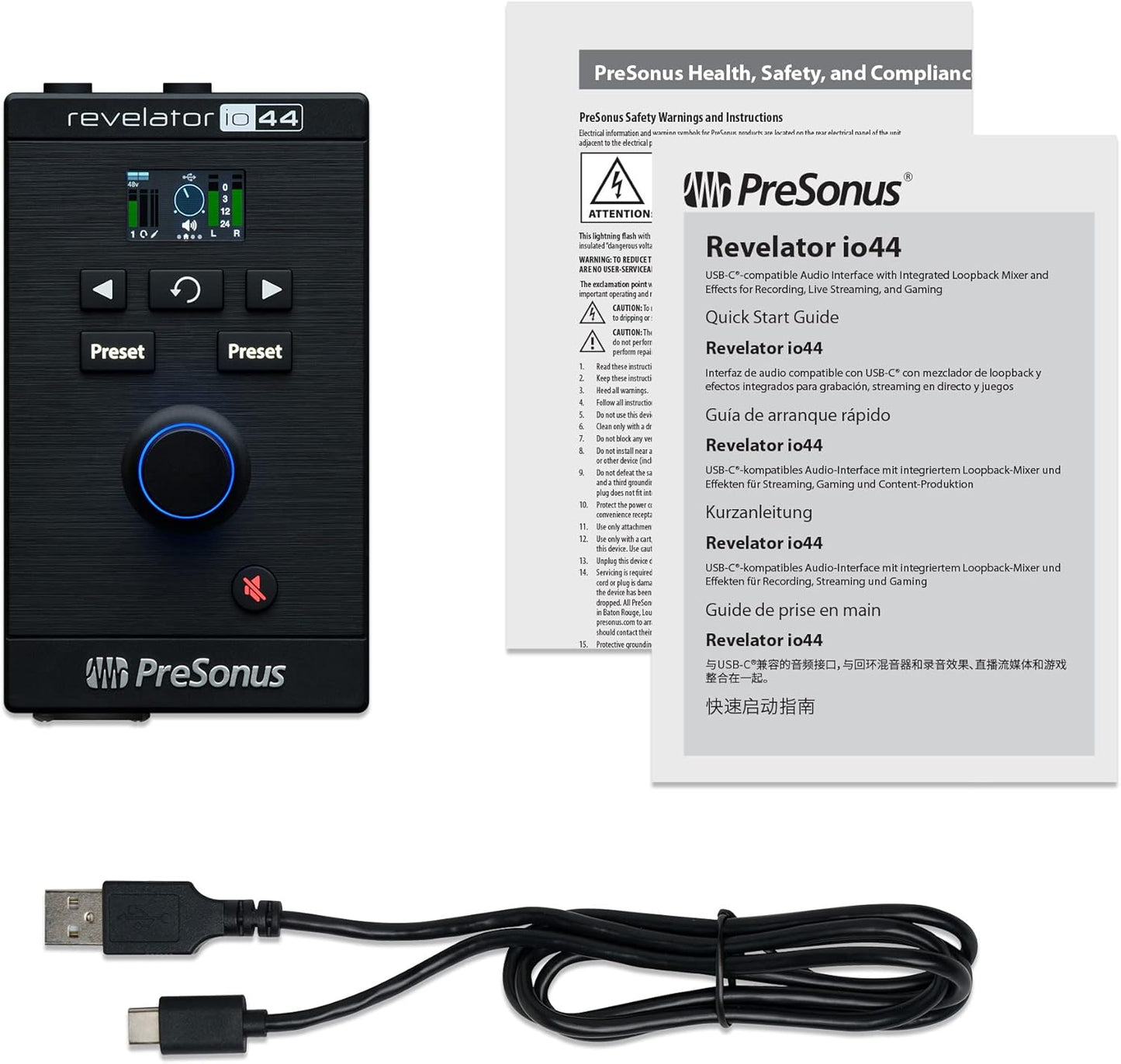 PreSonus Revelator io44 USB-C Audio Interface