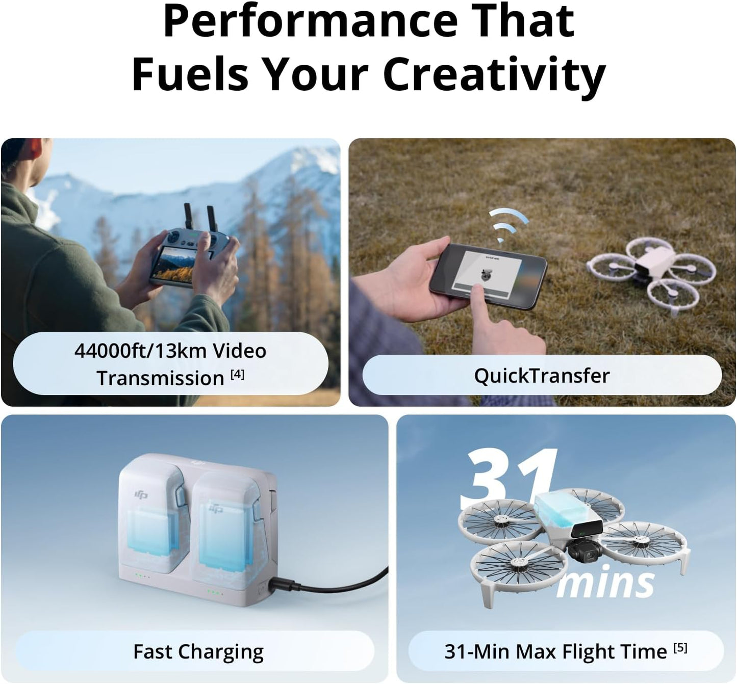 DJI 6941565994004 Flip Fly More Combo with RC 2 Drone