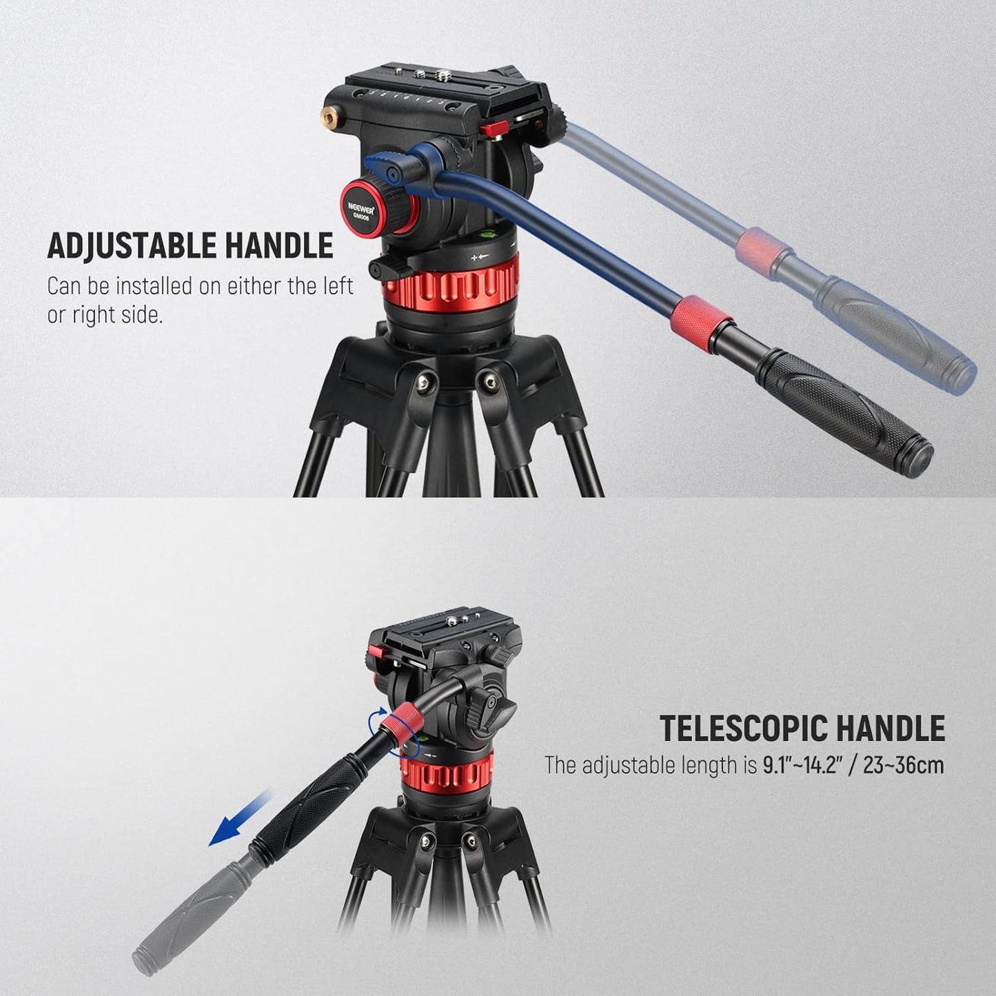 Neewer 10102269 Pro Video Tripod Fluid Head
