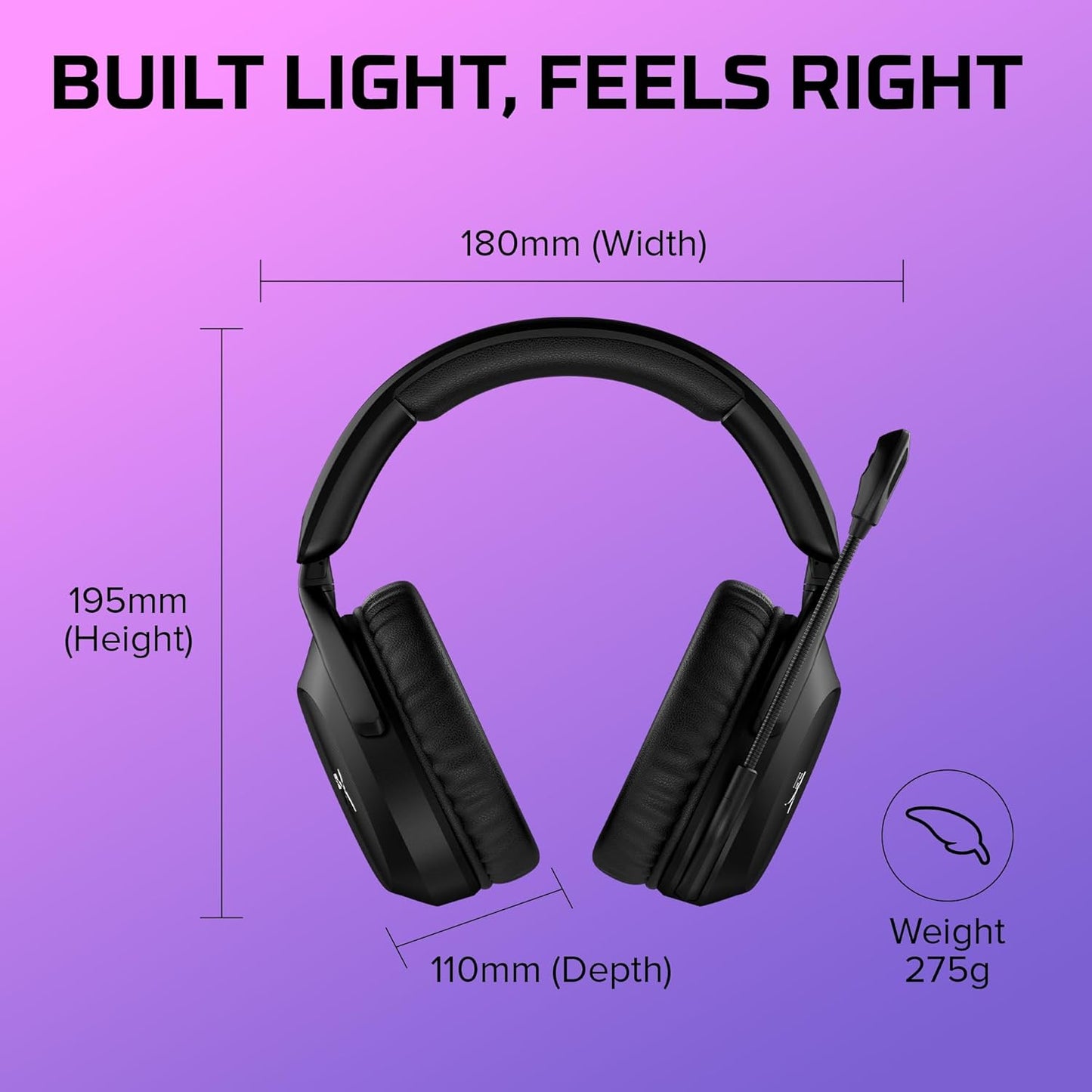 HyperX 676A2AA Cloud Stinger 2 Wireless Gaming Headset