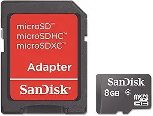 SanDisk microSDHC Memory Card Adapter Included