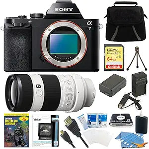 Sony ILCE7/B + SEL 70-200 a7 Full Frame Camera Bundle