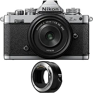 Nikon Zfc Mirrorless Camera with 28mm Lens & FTZ II Adapter — main product image