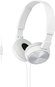 Sony MDRZX310APW.CE7 Foldable Smartphone Headphones, White