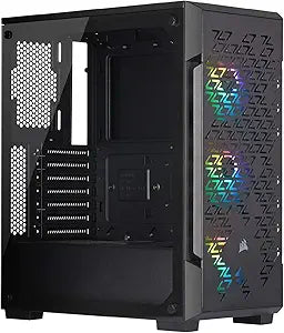 Corsair iCUE 220T RGB Airflow: ATX Mid-Tower Case, 3x SP120 RGB Fans