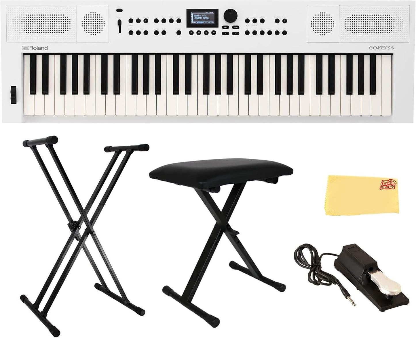 Roland AUS-GOKEYS5-WH-COMBO-DLX Music Creation Keyboard Bundle
