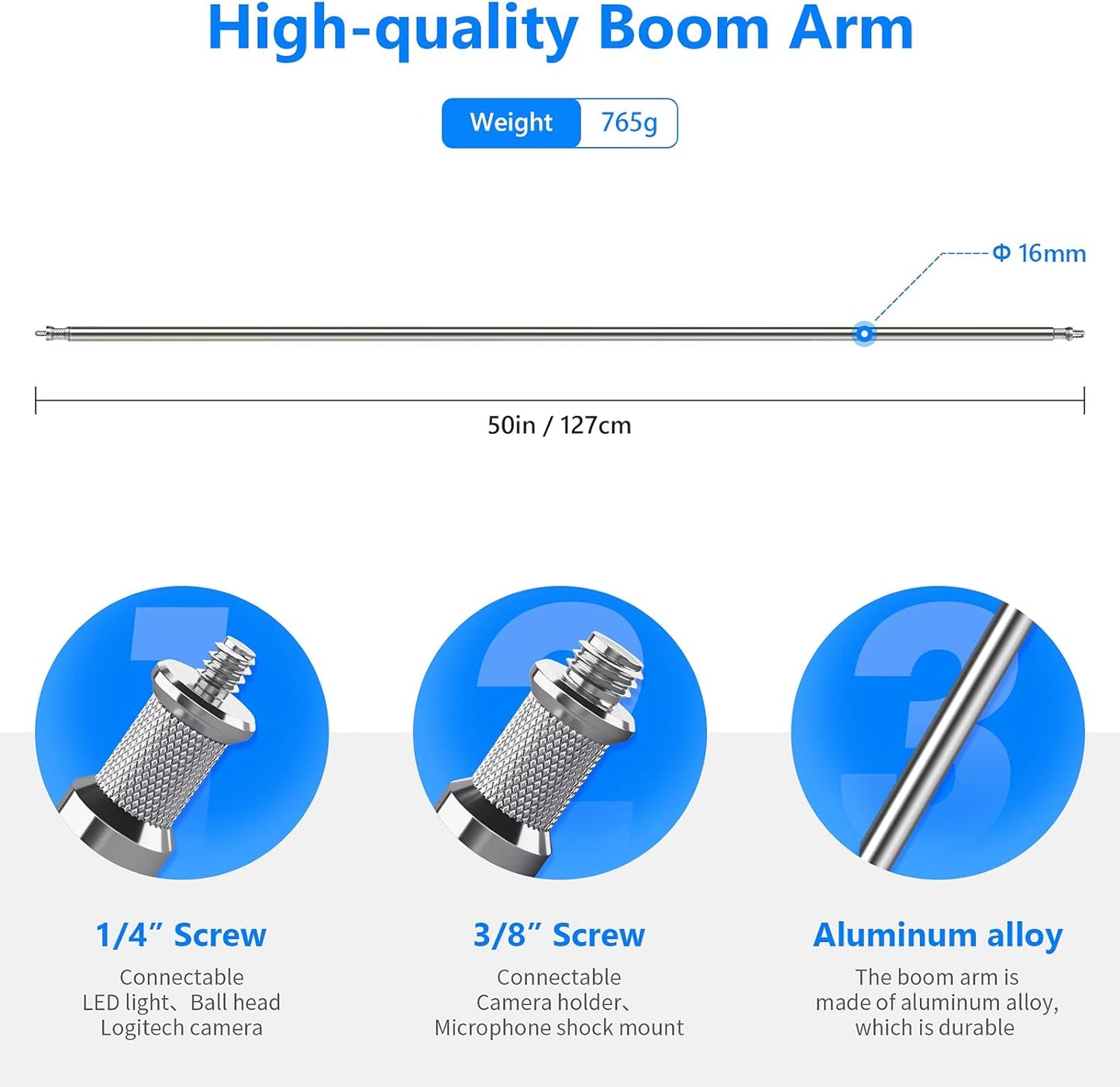 Neewer 10089725 Extension Grip Arm with 2 Heads