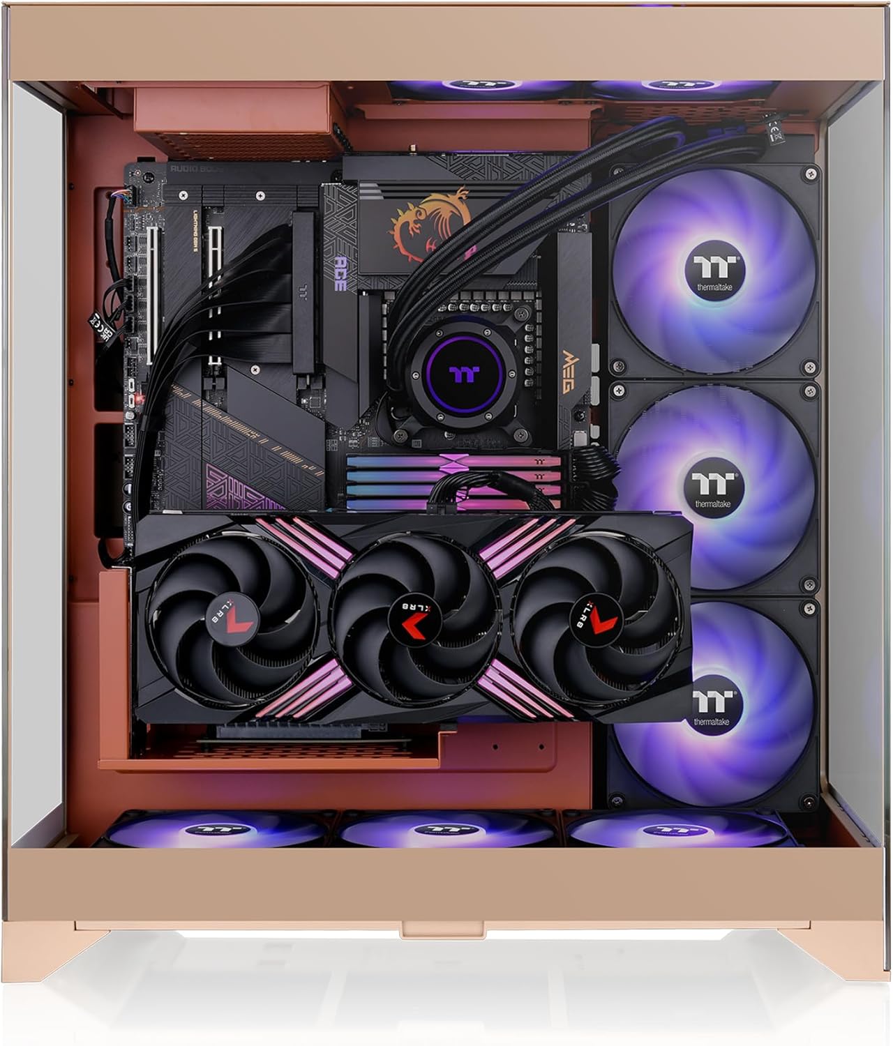 Thermaltake CA-1Z8-00MGWN-00 CTE E550 TG Gravel Sand ATX Case