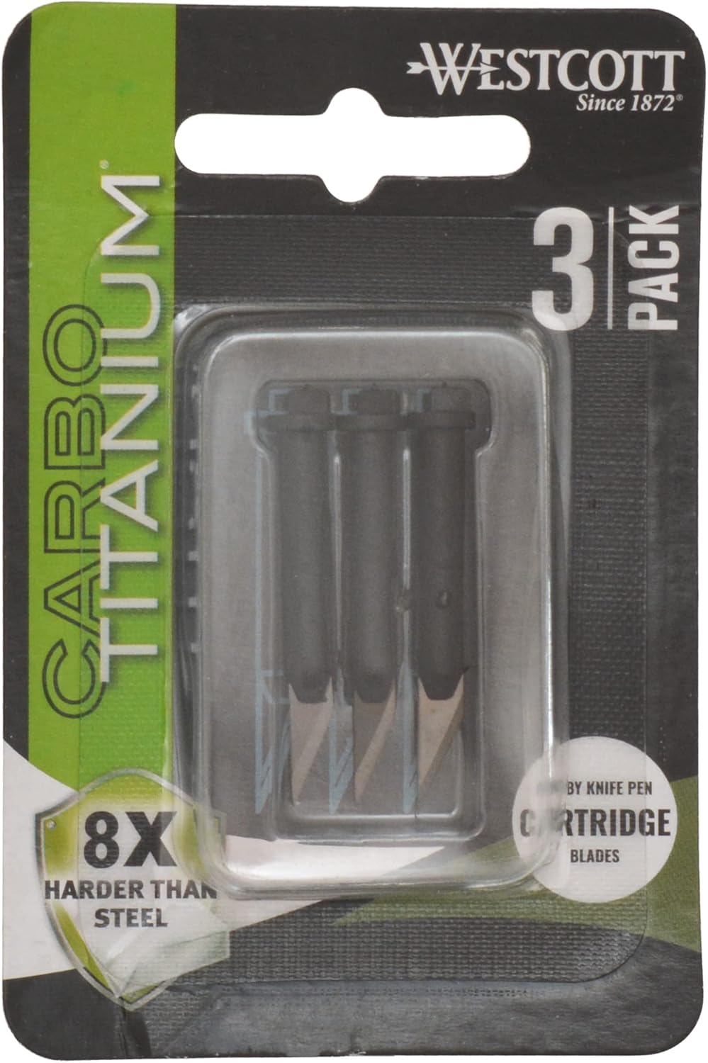 Westcott 17318 CarboTitanium Hobby Knife Replacement Blades 3-Pack