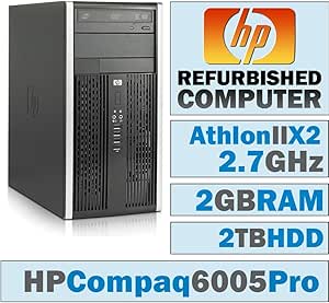 HP 6005 Pro-43061f17 Athlon II X2 Desktop: 2GB RAM, 2TB HDD