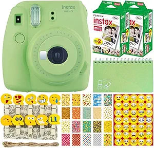 Fujifilm Mini 9 Instant Camera Lime Green Bundle
