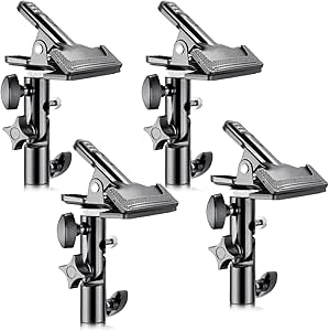 Neewer Reflector Clamp with Light Stand Mount 4-Pack