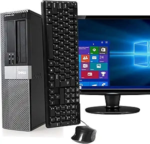Dell 980 Optiplex i5 Desktop PC Bundle (Renewed)