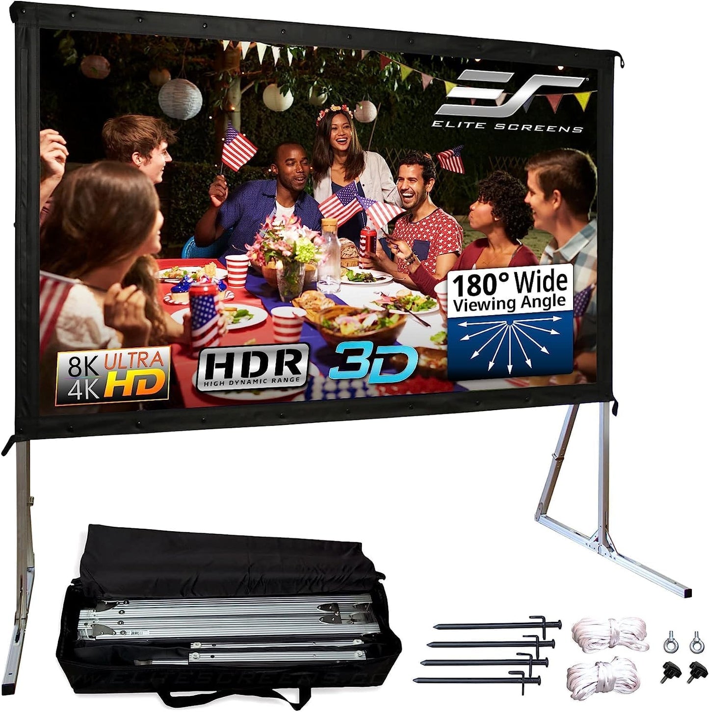 Elite Screens OMS120H2 120-INCH Outdoor Projector Screen