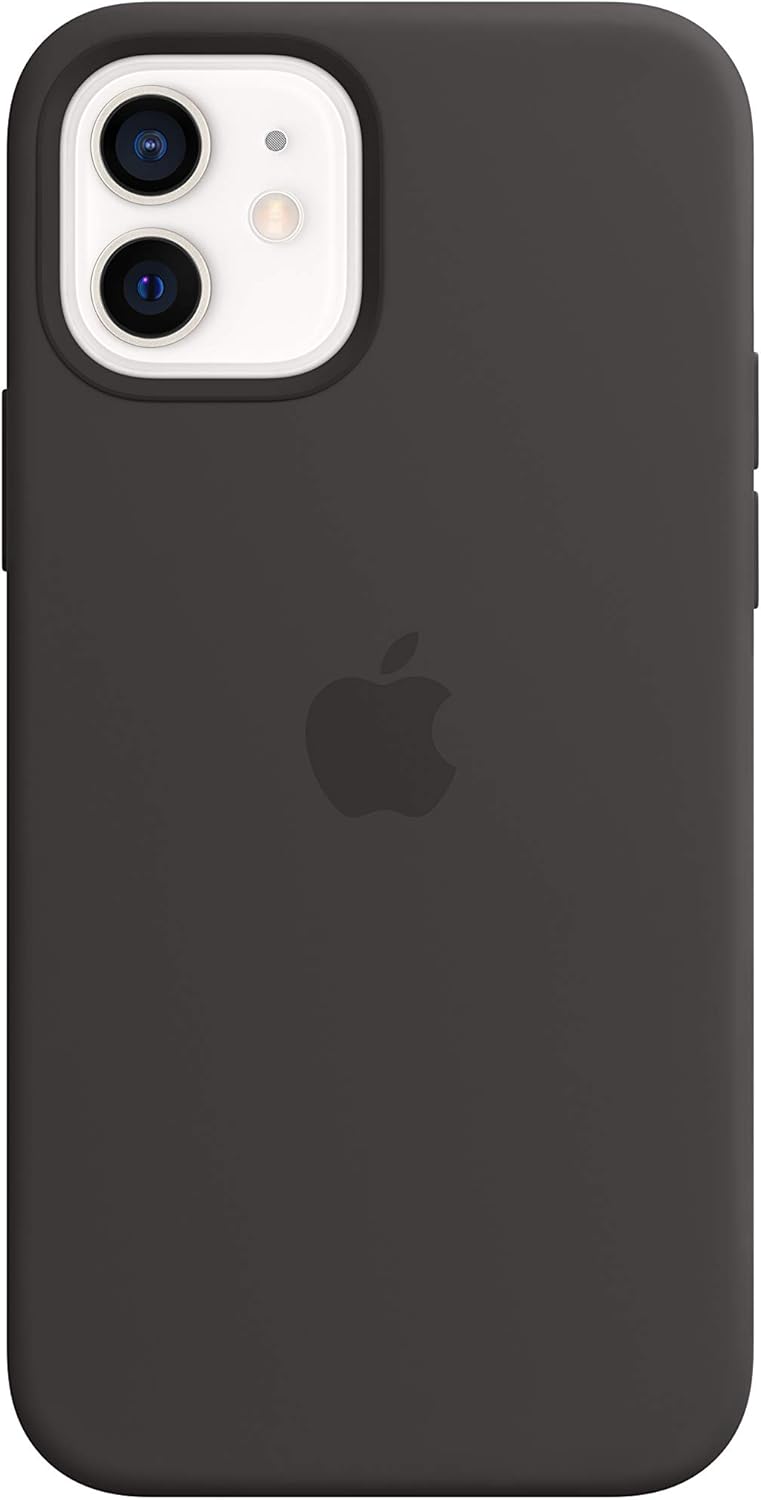 Apple iPhone 12/12 Pro Black Silicone MagSafe Case — main product image