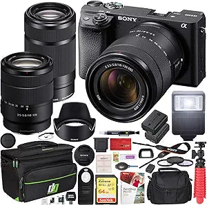 Sony E12SNILCE6400MBX2 a6400 2 Lens Bundle